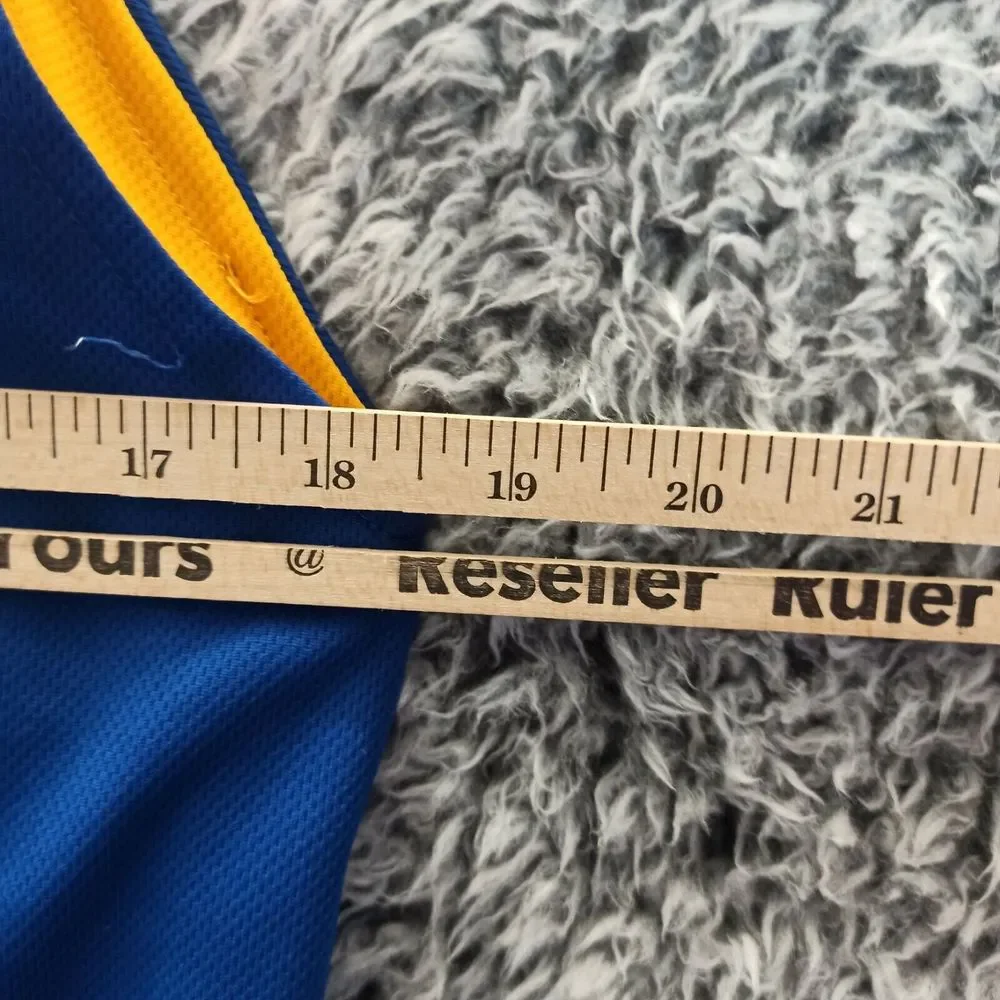 Irving Sport Men Basketball Jersey Medium Reversible Blue Yellow Los Halcones 62 - Picture 10 of 11